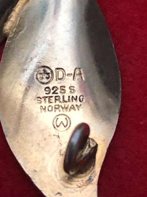 STERLING SILVER DAVID ANDERSEN NORWAY BROOCH