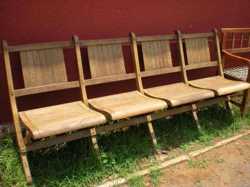 4 SEATER FOLD-UP BENCH IN TEAK