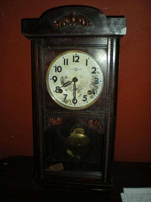 SEKOSHO WALL CLOCK -DARK WOOD