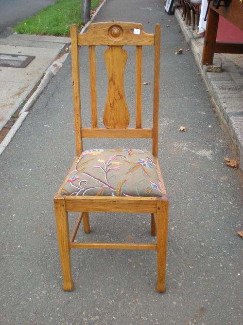 OAK HIGH BACK CHAIR
