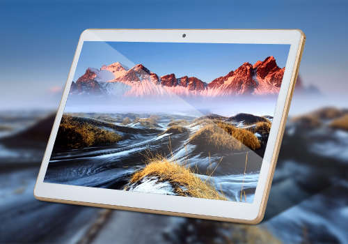 10.1" 3G Tablet - Quad Core CPU, Android OS, OTG, Dual SIM, HD IPS Display, 4500mAh Battery, Gold