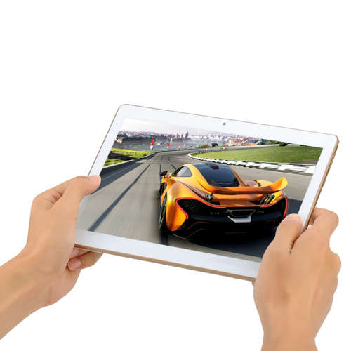 10.1" 3G Tablet - Quad Core CPU, Android OS, OTG, Dual SIM, HD IPS Display, 4500mAh Battery, Gold