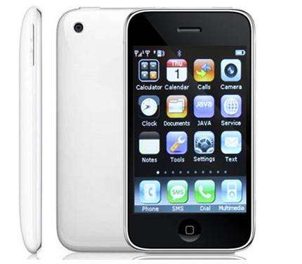 I9+++ Quad Band Touch Mobile Phone with Java White