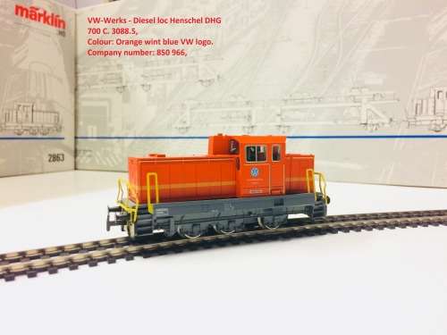 MARKLIN 2663/2863 VW-WERKS -DIESEL LOCO
