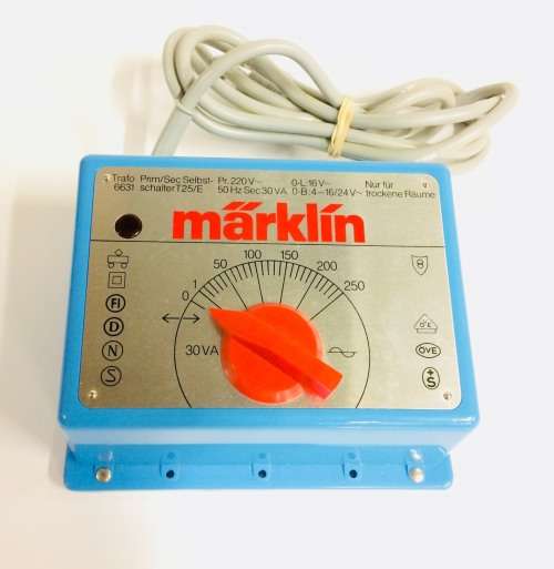 RARE  Blue Marklin Trafo 6631 Transformer Control Panel Controller