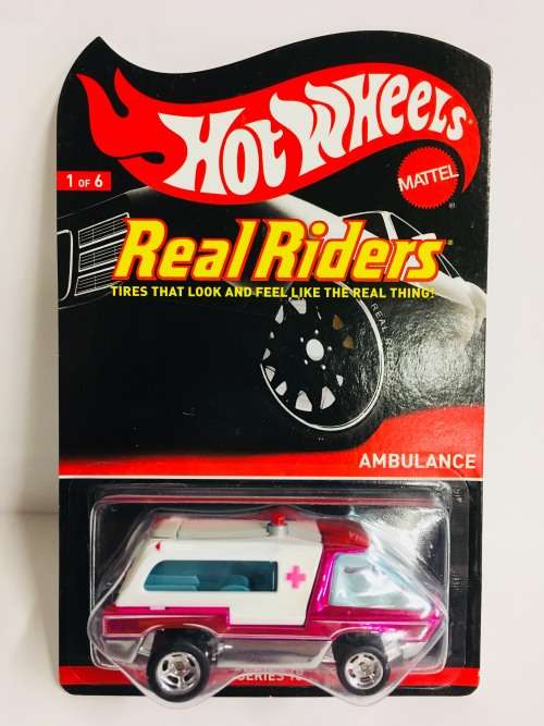 Rare Hot Wheels Red Line Club Series 10 Real Riders Ambulance 03797/4000