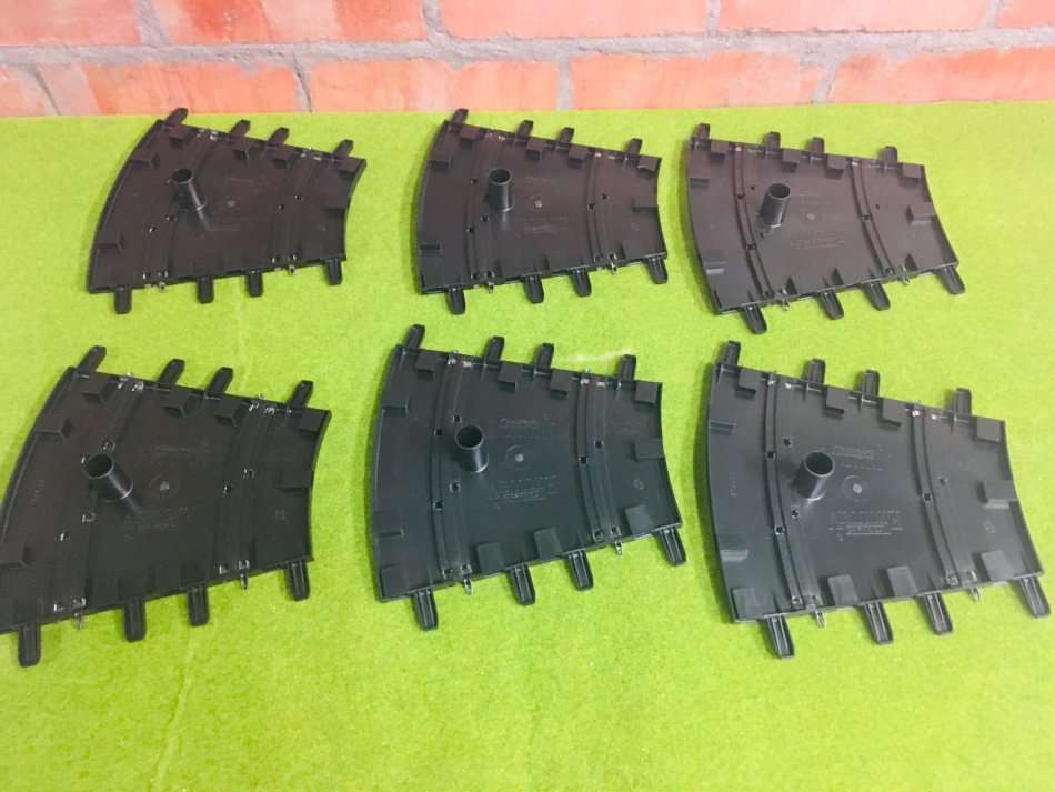 6 PCE Carrera Evolution 60 Degree Curved Track 127502 + Slot Car Speed Controller 1/24 & 1/32