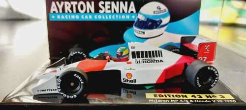 MINICHAMPS - MCLAREN MP4/5 B-HONDA V10 TURBO 1990 A. SENNA EDITION 43 NO.3
