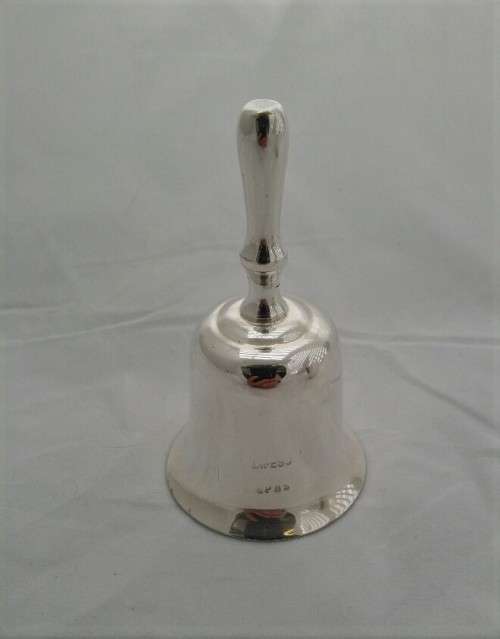 Lovely Silver Plate Emess Bell in beautiful condition