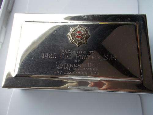 Rhodesian Memorabilia - Silver Plated Cigarette Box
