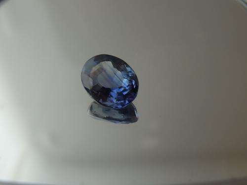 Blue Sapphire, Slight colour zoning, Mixed Oval, Moderately Included, 2.44 ct.