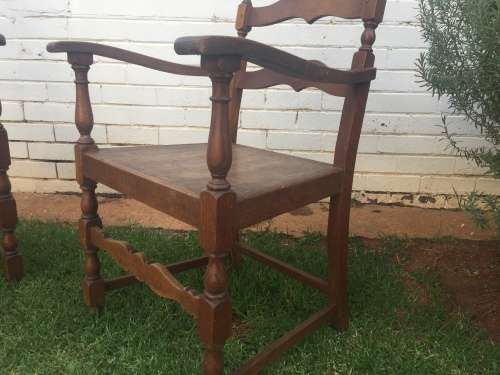 Pair of Antique Oak Chairs
