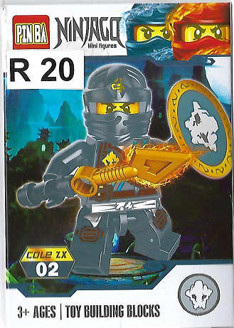 *PinBa Brand* Ninjago Minifigure (Cole)