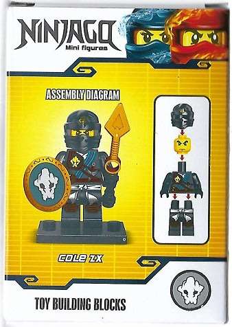 *PinBa Brand* Ninjago Minifigure (Cole)