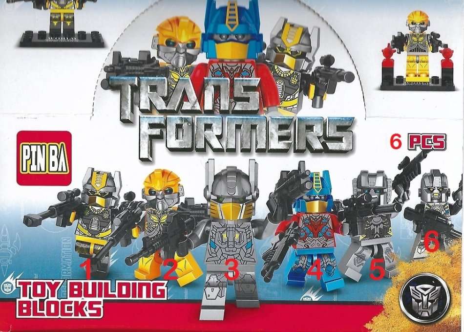 *PinBa Brand* Transformers Minifigures (6 pcs set)