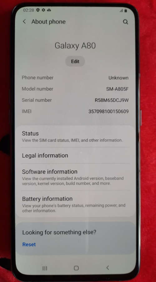 Samsung Galaxy A80 128gb 8gb