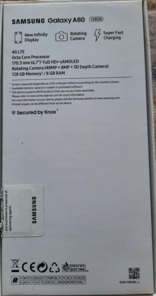 Samsung Galaxy A80 128gb 8gb