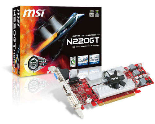 MSI nVidea GeForce N220GT (1GB DDR3, HDMI) *** Brand New *** Free Shipping ***