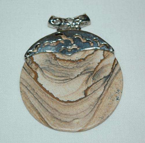 *** Natural Gemstone Pendant - African Queen Picture Jasper