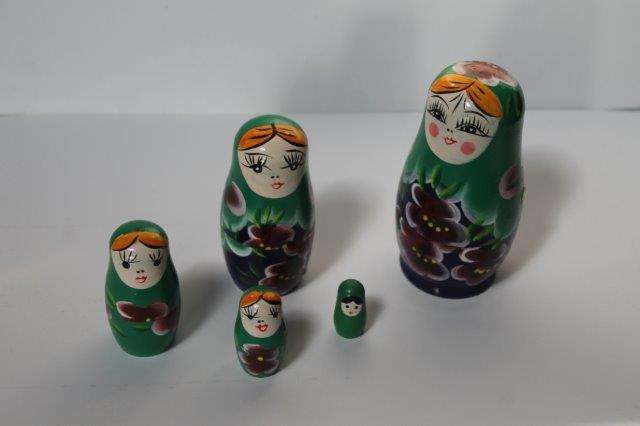Hand Painted wooden Russian dolls
