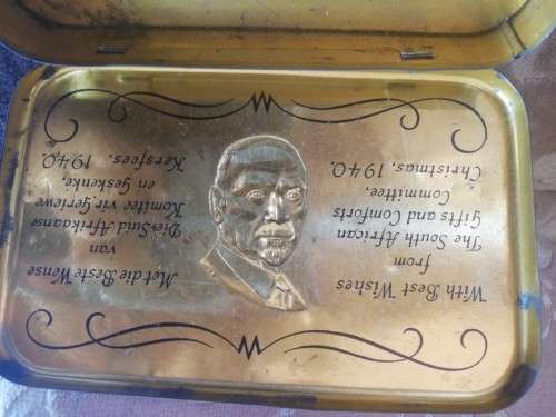 1940's Jan Smuts Gift Tin Box