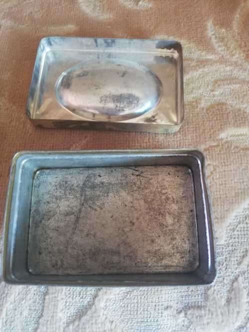 Two Vintage Lion Brand Quality Steel Pin Tins