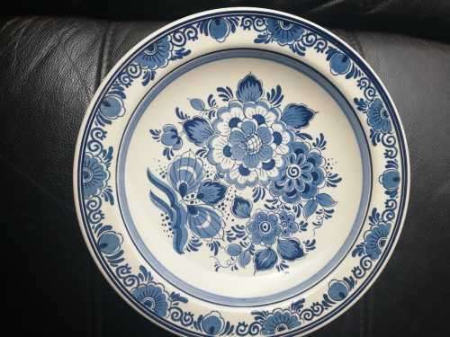 Delfts Blue  - Distel 24 cm Wall Plate