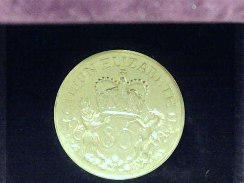 *** Official Commemorative 80th Birthday Medallion of Queen Elizabeth ***