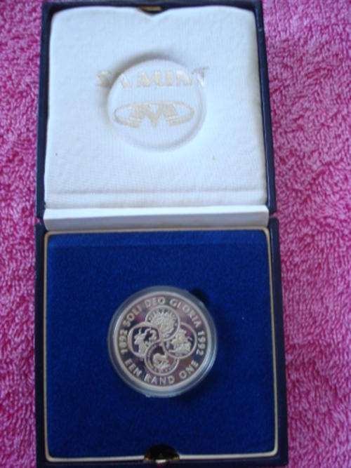 The Silver One Rand - 1992 The Protea Coinage 100  years