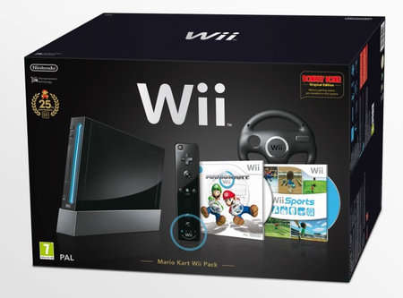 [BARGAIN] NINTENDO WII BLACK 25th ANNIVERSARY MARIO KART Wii PACK EDITION WITH GAMES BUNDLE ETC