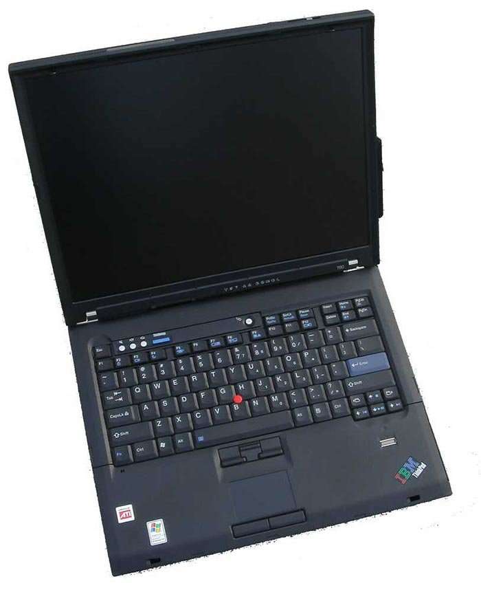 IBM THINKPAD T60 , 80GB HD, 1GB RAM, DVD, WiFi, WIN XP, NIGHT LIGHT,ETC
