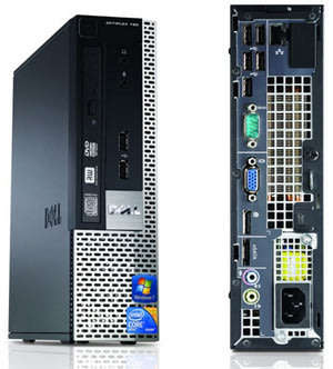 DELL OPTIPLEX 780 ULTRA SMALL DESKTOP PC,  CORE 2 DUO, 4GB RAM, 160GB HD, DVD RW, WIN 7 PRO, ETC