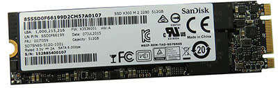 [BARGAIN] SANDISK SSD X300 M.2 2280 512GB SOLID STATE HARD DRIVE - LIKE NEW