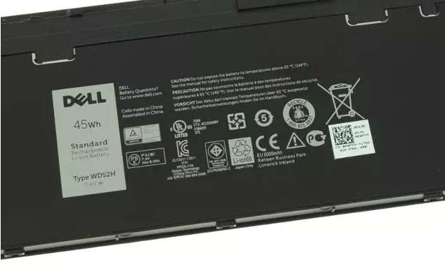 [BARGAIN] GENUINE ORIGINAL DELL BATTERY , CAPACITY 45Wh , TYPE WD52H, 7.4V  (NEW)