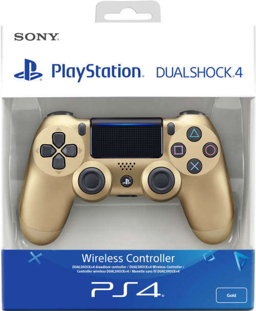 Sony playstation 4 dual shock 4 v2 wireless gold controller for ps4 / brand new sealed