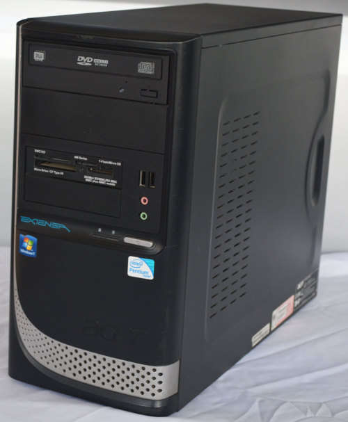 acer e470, Intel pentium dual cpu e5800, 4gb ram, 320gb hd, vga, dvd, win 10 pro, etc