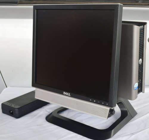 dell opt 745 and dell 19` lcd,  Intel core 2 cpu 6400 , 4gb ram, 250gb hd, dvi, dvd, win 11 pro, etc