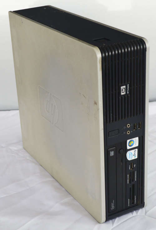 hp 7800p desktop pc, core dual cpu e6550, 3gb ram, 160gb hd, vga, dvd, win Vista , etc
