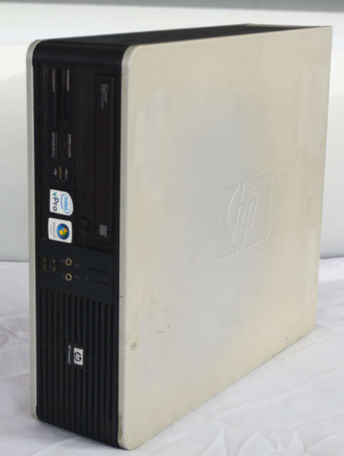hp 7800p desktop pc, core dual cpu e6550, 3gb ram, 160gb hd, vga, dvd, win Vista , etc