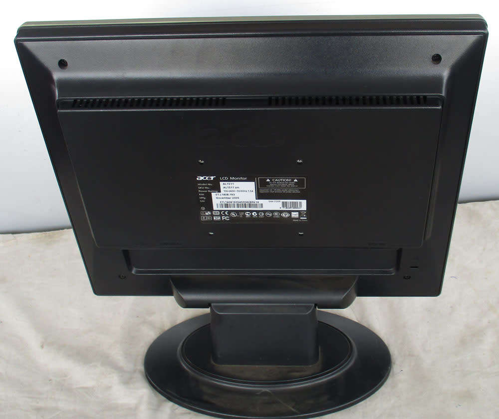 acer lcd, model  al1511, 15` inch, vga