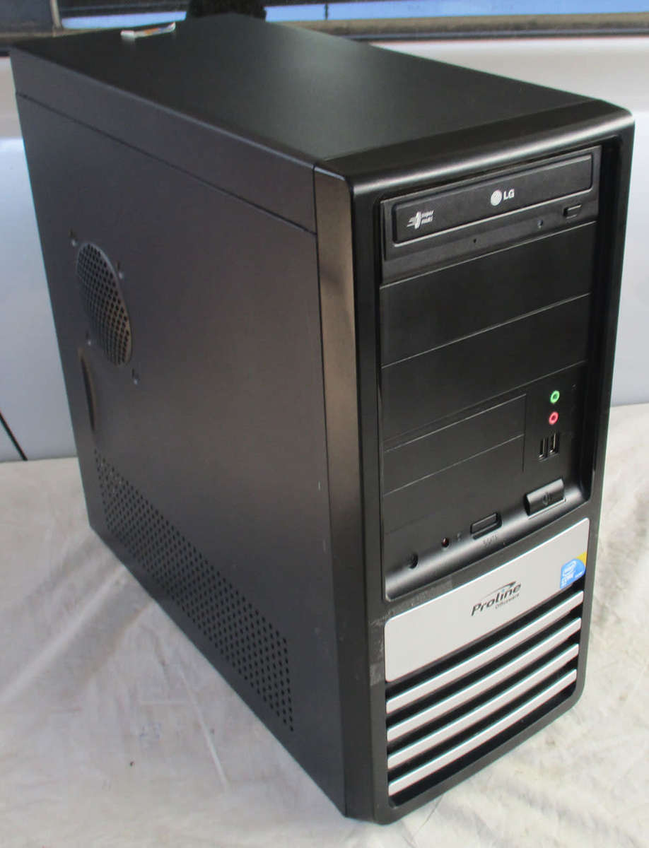 desktop  pc, Intel core 2duo cpu e7500 , 4gb ram, 500gb hd, vga, dvd, win 11 pro, etc