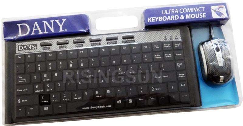 DANY ULTRA COMPACT USB MULTIMEDIA KEYBOARD & MOUSE COMBO (BRAND NEW)