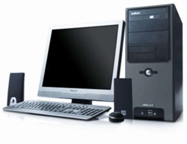 MECER DESKTOP PC CORE2DUO, 17" LCD, 1GB, 160GB HD, LICENSED WIN XP, BUILTIN SPEAKERS, KEYB'D & MOUSE