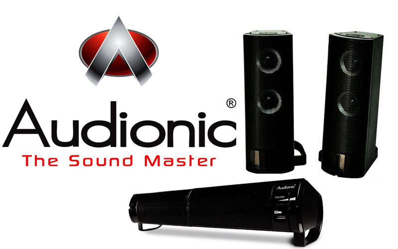 AUDIONIC SOUND BAR SPEAKER 2.0 USB POWERED COMPACT DESIGN   (COMBO: USB HUB, SOUND BAR, 2.0 CHANNEL)