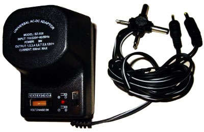 AUDIO STAR AC/DC ADAPTER 500mA 240V AC IN1.5-12V DC OUTPUT