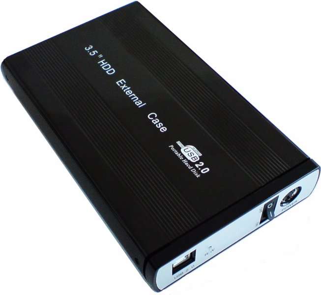 3.5" USB 2.0 IDE Aluminium Hard Drive Enclosure (Brand New)