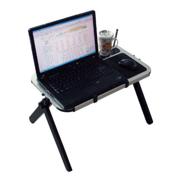 PORTABLE LAPTOP TABLE WITH LED COOLING FAN (BRAND NEW)