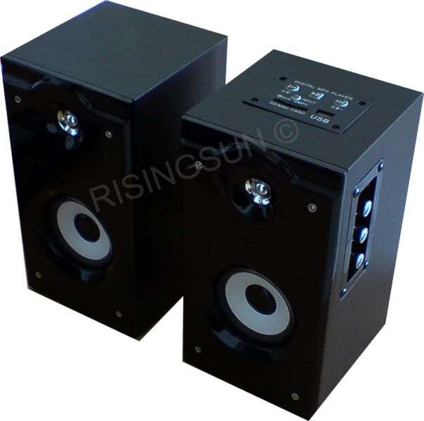 NEXTEK 1500W SPEAKERS WITH BUILTIN MP3 PLAYER, CARD READER, USB (BRAND NEW)