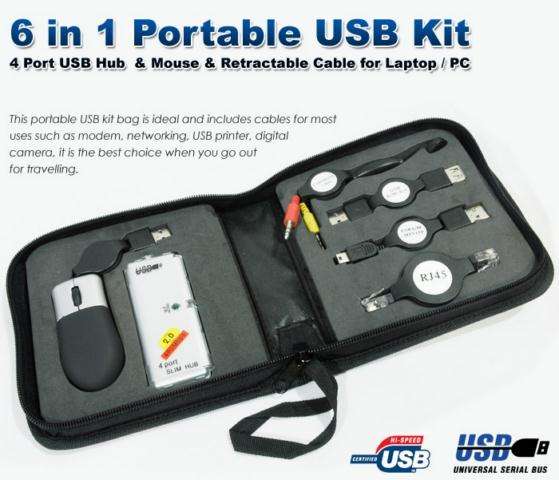 PORTABLE USB KIT *PERFECT FOR TRAVELERS* (BRAND NEW)