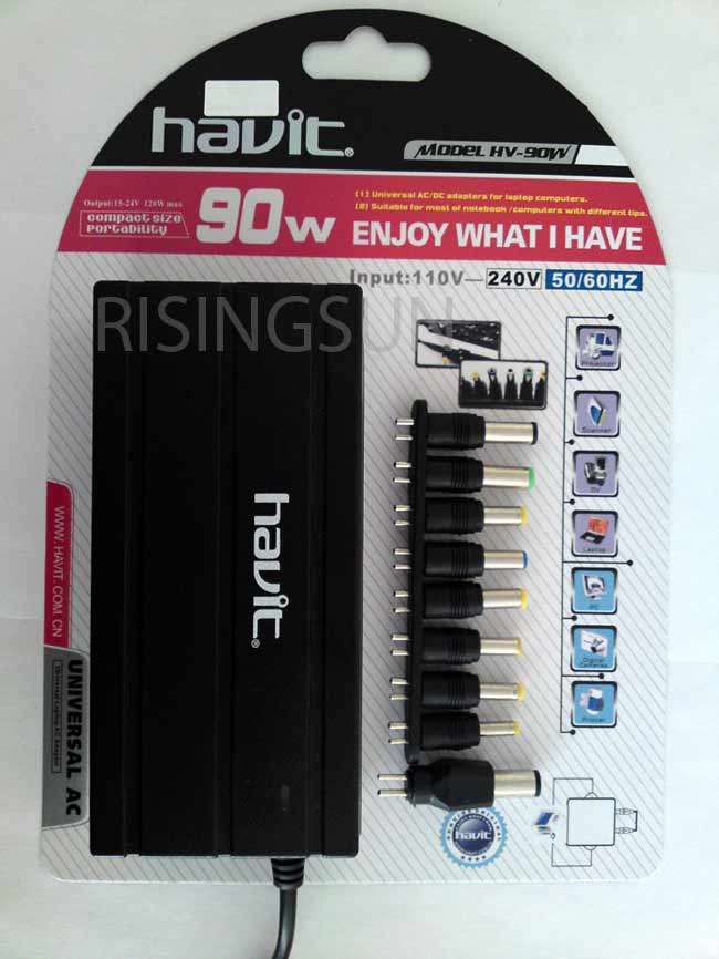 HAVIT 90W UNIVERSAL CHARGER FOR LAPTOPS & OTHER DEVICES (BRAND NEW)